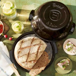 Emile Henry Baking Supplies & Equipment^Black Round Bread Baker, 32.5cm