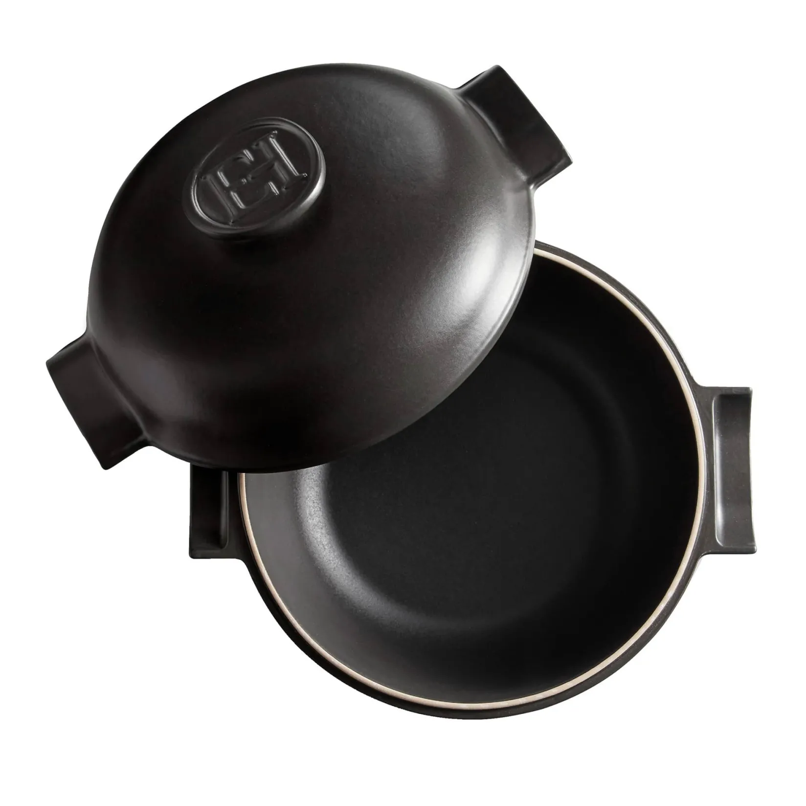 Emile Henry French Ingredients|Pots & Pans^Delight Black Ceramic Induction Braiser, 27cm