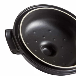 Emile Henry French Ingredients|Pots & Pans^Delight Black Ceramic Induction Cocotte, 27cm