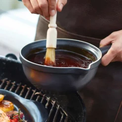 Emile Henry Bbq & Smoking^Limited Edition Black BBQ Sauce Pot, 1.1 Litre