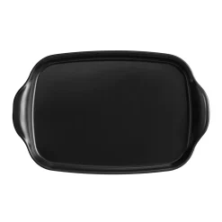 Emile Henry Bbq & Smoking^Limited Edition Black BBQ Grill Dish, 42.5x27.5cm