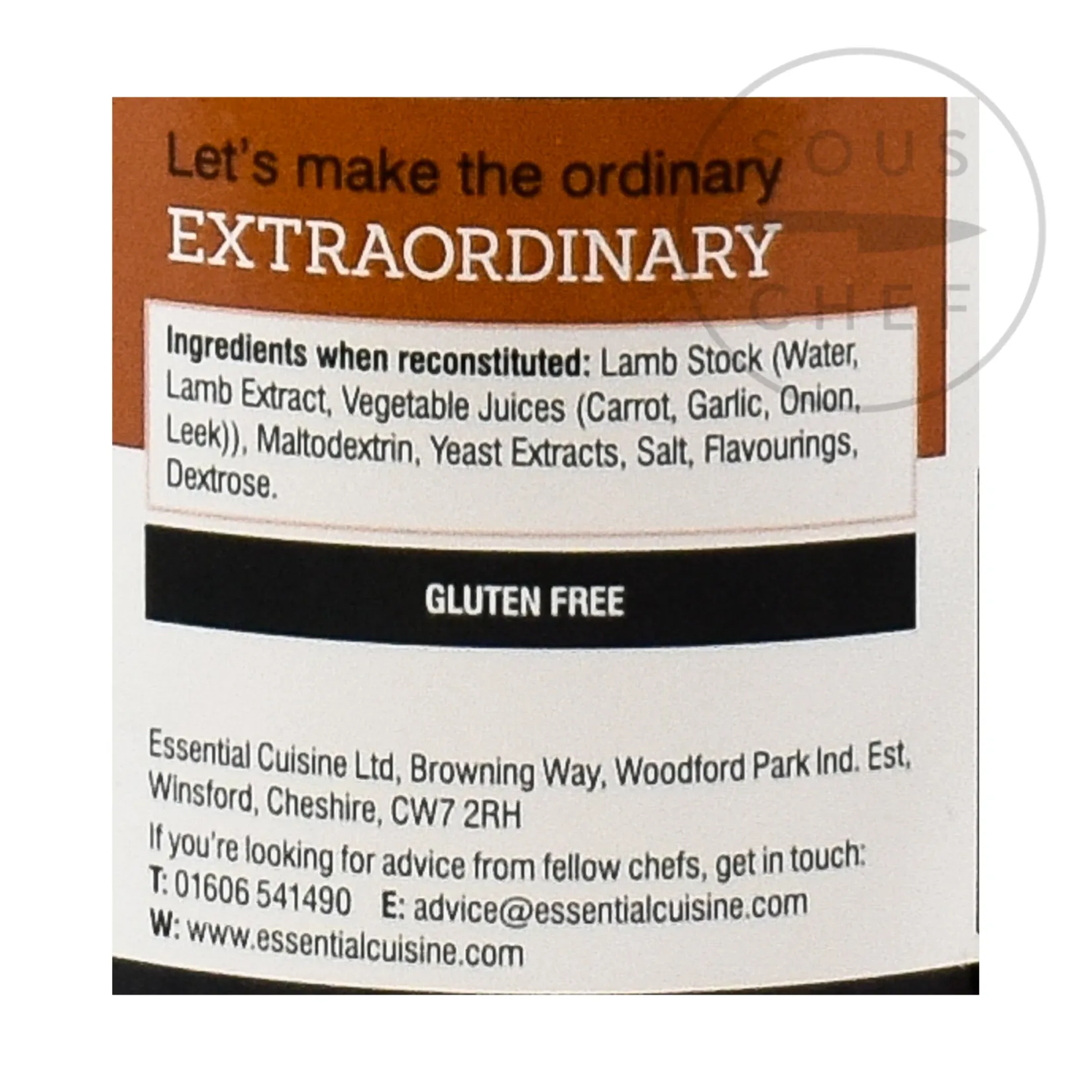 Essential Cuisine Made In The Uk|French Ingredients^Lamb Glace, 600g