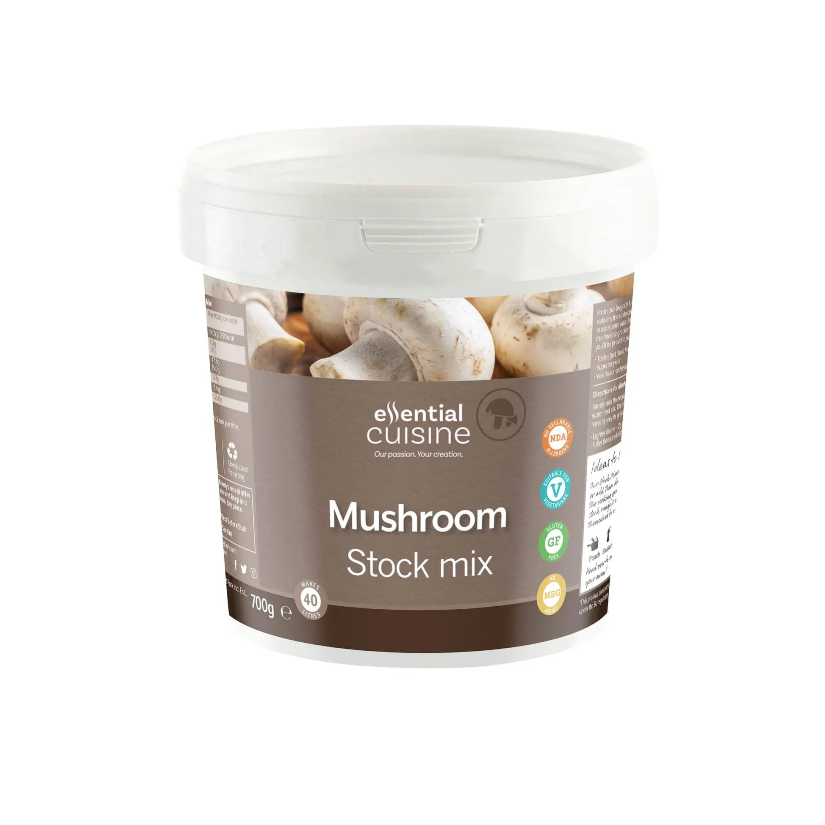 Essential Cuisine Ingredients Brands|Stock & Bouillon^Mushroom Stock Mix, 700g