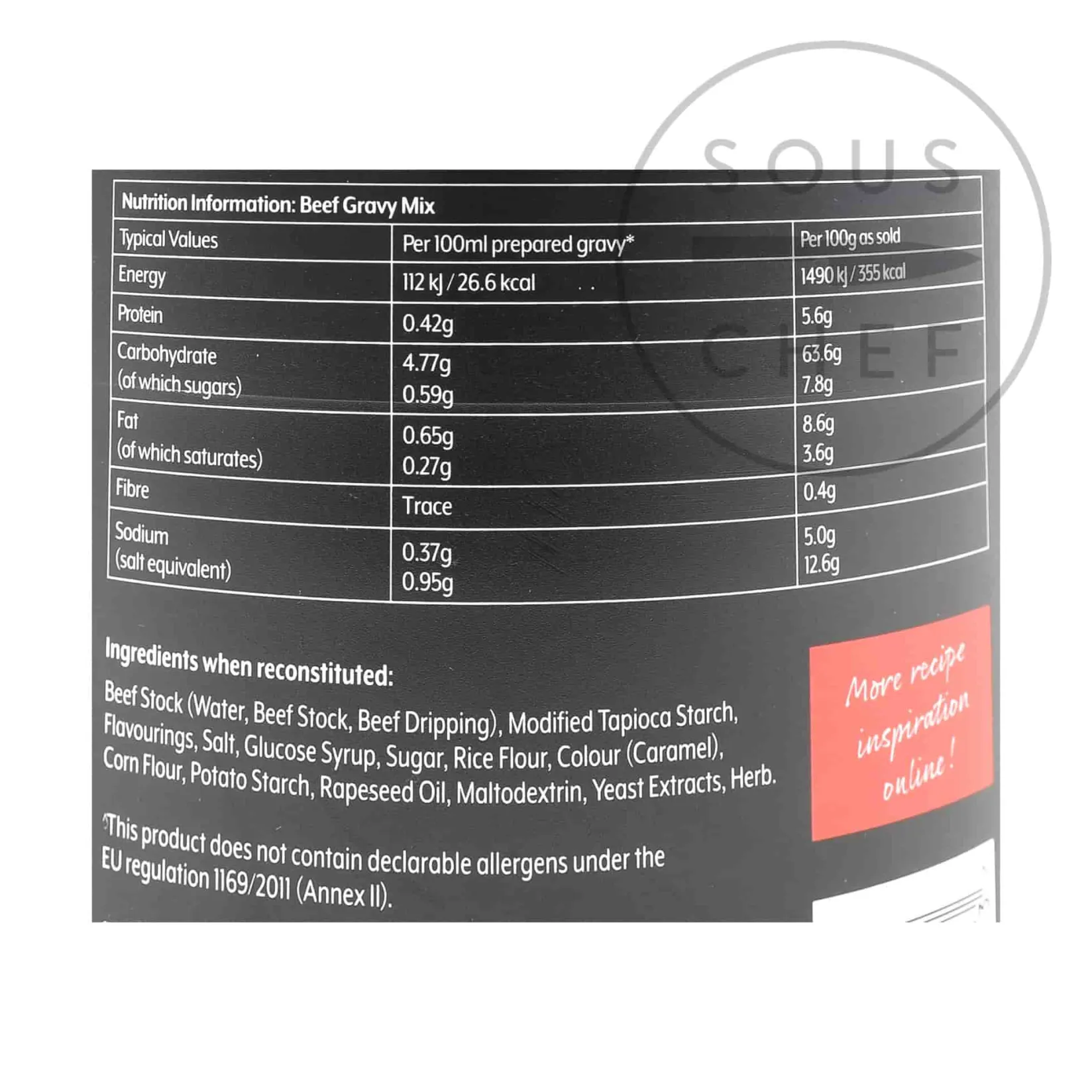 Essential Cuisine Ingredients Brands|Made In The Uk^No. 1 Beef Gravy Mix, 1.5kg