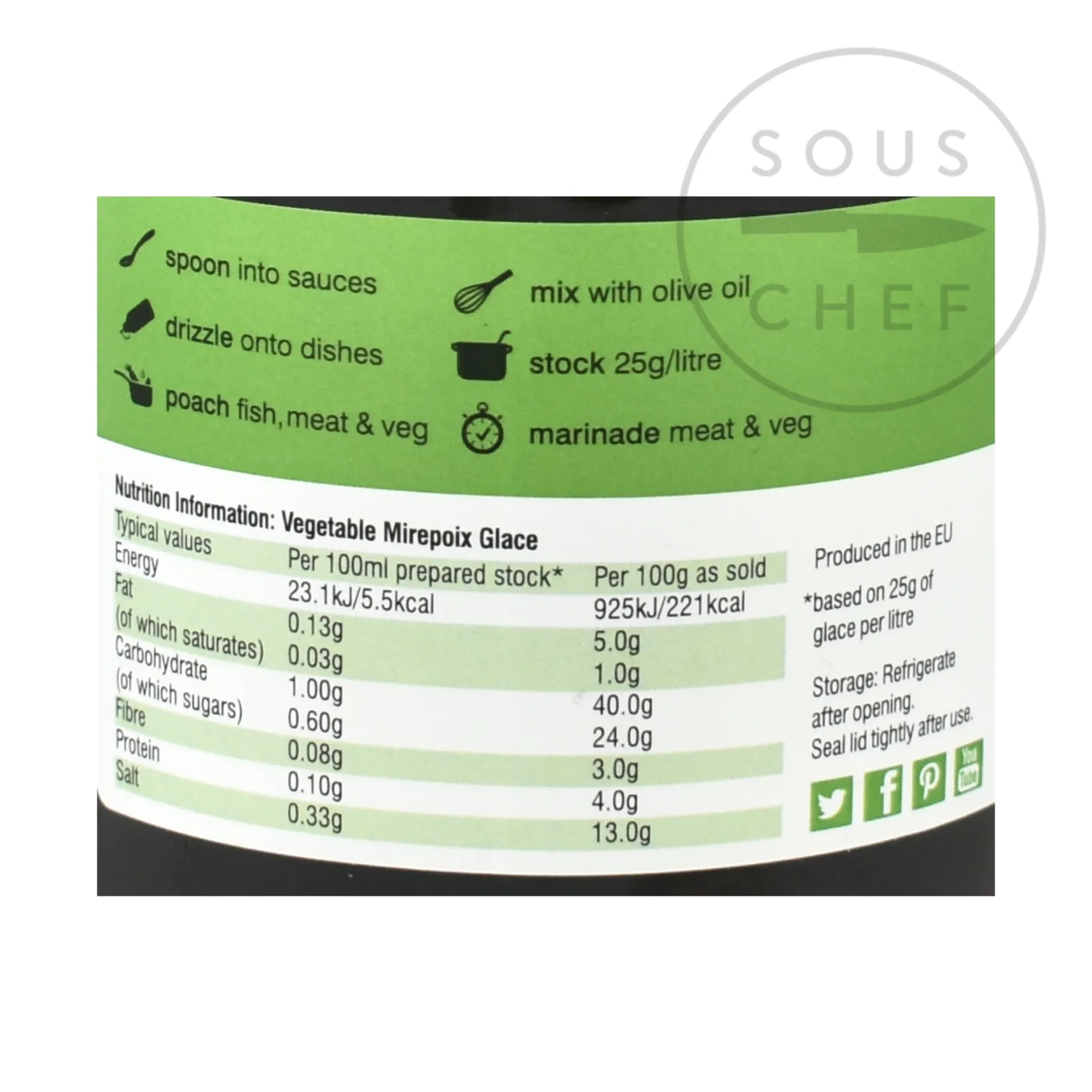 Essential Cuisine Made In The Uk|French Ingredients^Vegetable Glace, 600g