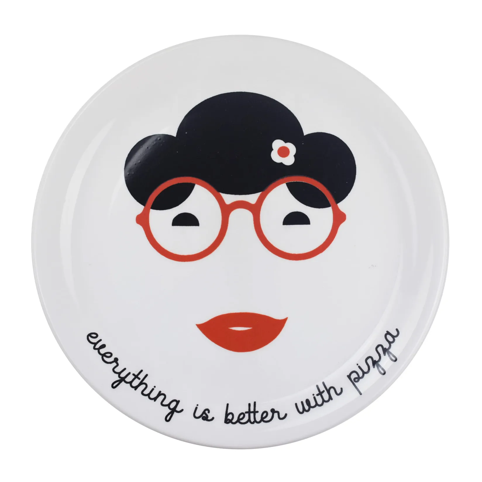 Ceramiche Salernitane Italian Ingredients|Plates^Everything Is Better With Pizza Pizza Plate, 31cm