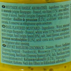 Fallot Ingredients Brands|French Ingredients^Dijon Mustard With Basil, 205g