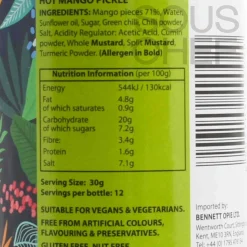 Ferns Ingredients Brands|Indian Ingredients^' Hot Mango Pickle, 380g
