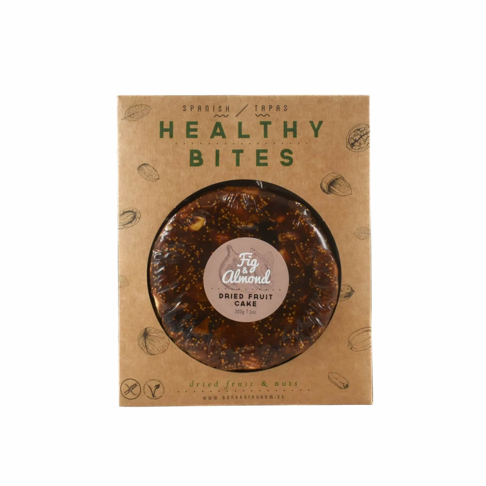 Healthy Bites Ingredients Brands|Spanish Ingredients^Fig and Almonds Dried Fruit Cake, 200g