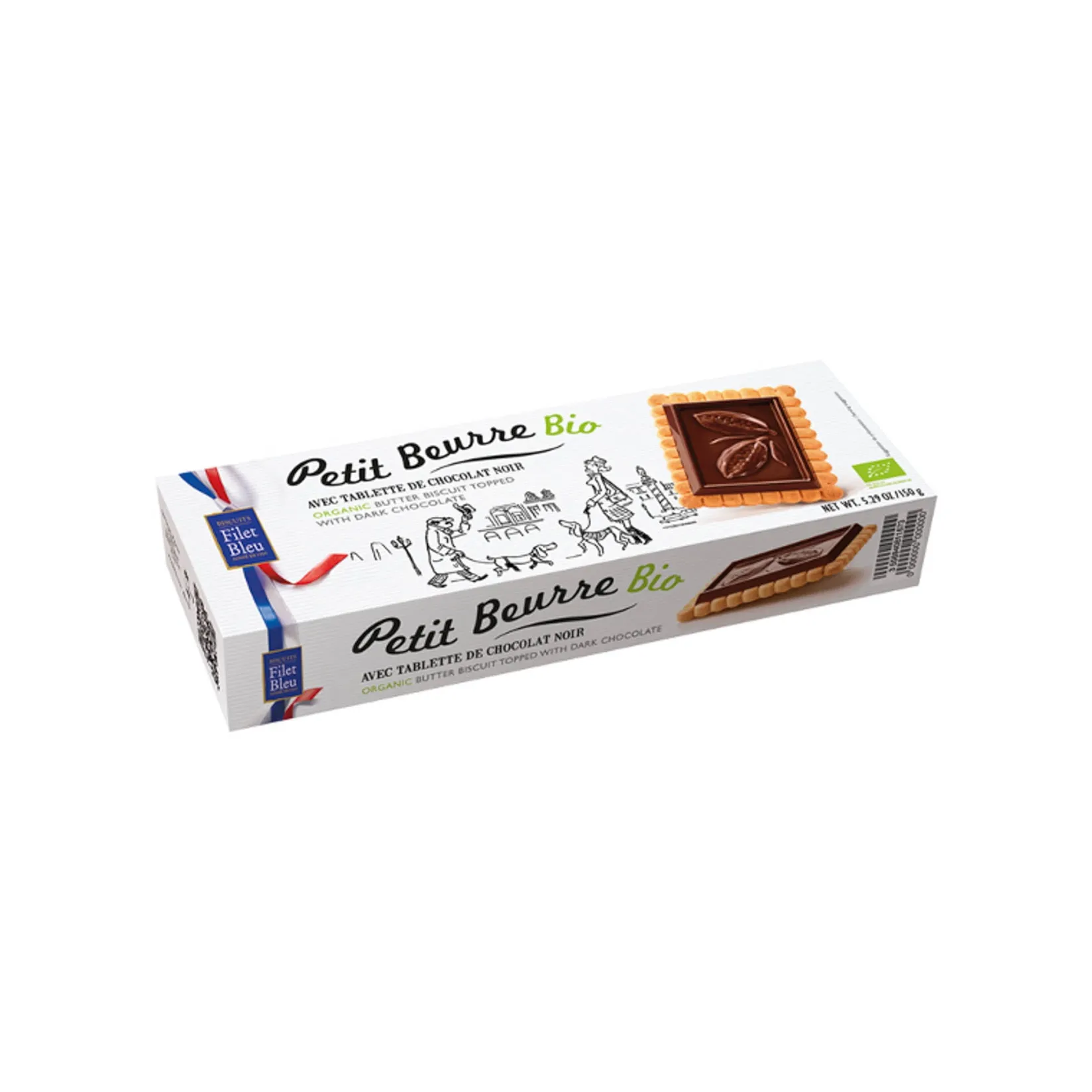 Filet Bleu Ingredients Brands|Chocolate & Sweets^Organic Butter Biscuits With Dark Chocolate, 150g