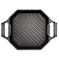 Finex Pots & Pans^Cast Iron Grill Pan with 2 Handles, 30cm (12inch)