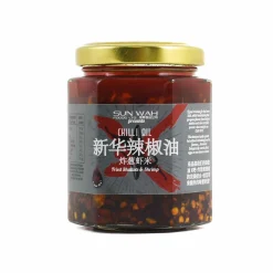 SUN WAH Ingredients Brands|Sauces & Condiments^Fire Shallots and Shrimps in Chilli Oil, 180g