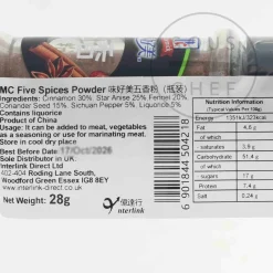 McCormick Ingredients Brands|Herbs & Spices^Five Spice Seasoning, 28g
