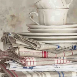 Coucke French Ingredients|Kitchen Textiles & Clothing^French Linen Tea Towel - EGR Bleu