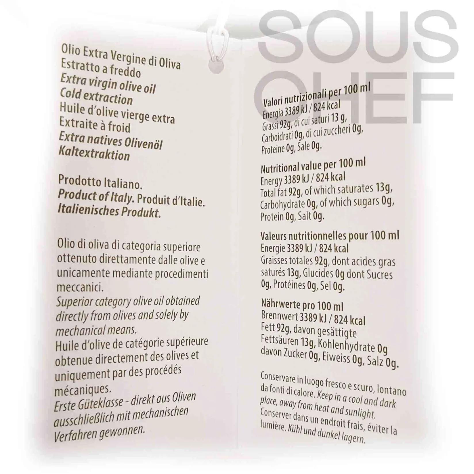 Galantino Ingredients Brands|Italian Ingredients^Puglian Extra Virgin Olive Oil in Orange Stripe Glass Bottle, 500ml