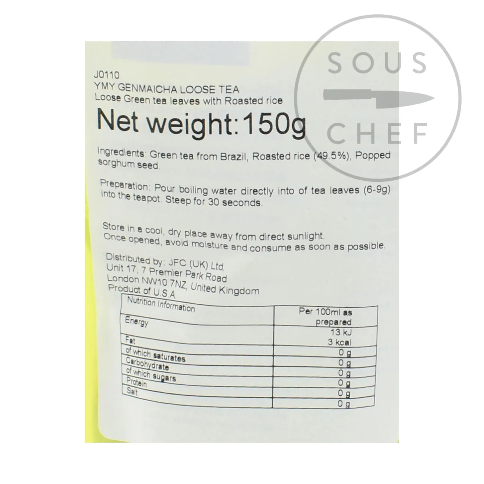 Yamamotoyama Japanese Ingredients|Drinks^Genmaicha Green Tea, 150g