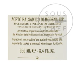 Giuseppe Giusti Italian Ingredients|Oil, Vinegar & Dressings^Giusti 2 Gold Medal Balsamic Vinegar 8 Year Aged, 250ml