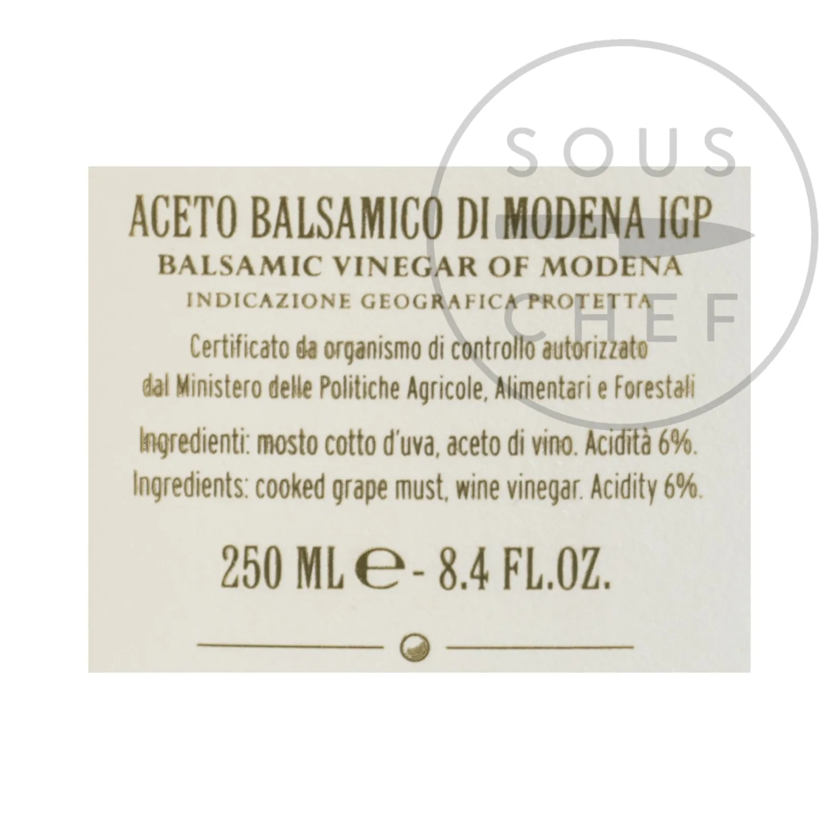 Giuseppe Giusti Italian Ingredients|Oil, Vinegar & Dressings^Giusti 2 Gold Medal Balsamic Vinegar 8 Year Aged, 250ml