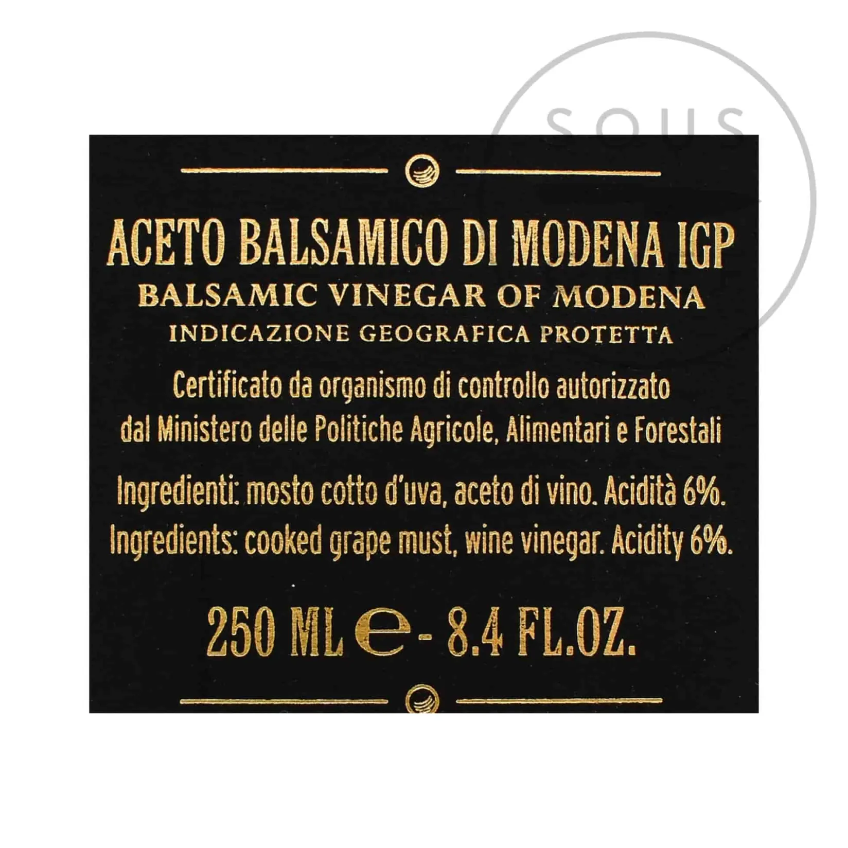 Giuseppe Giusti Ingredients Brands|Italian Ingredients^Giusti 'Banda Rossa' Balsamic Vinegar 20 Year Aged, 250ml