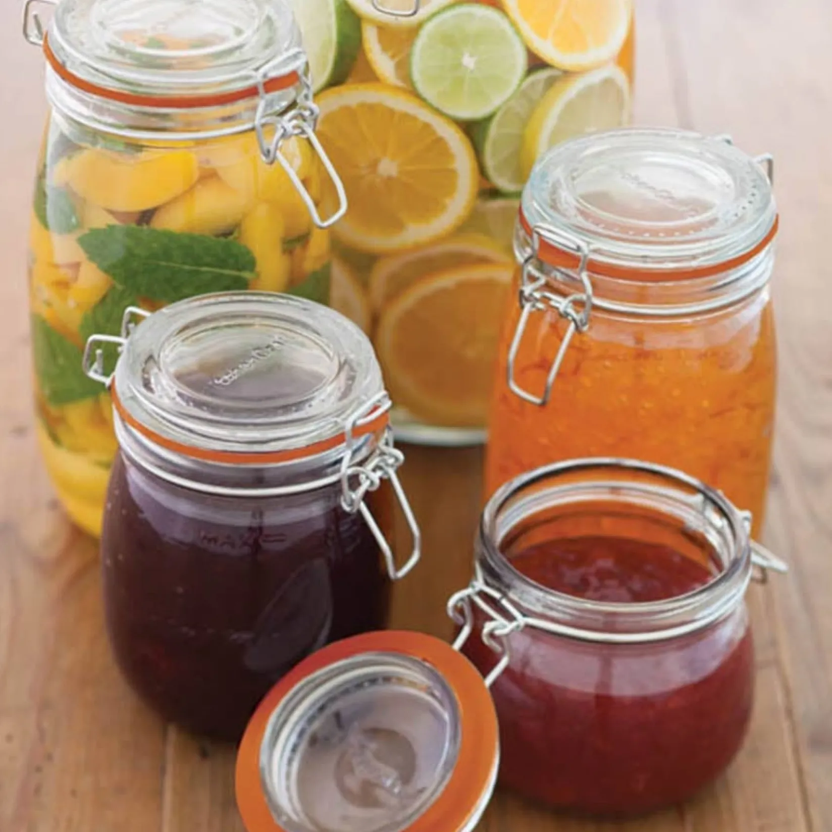 Kitchencraft Pickling, Preserving & Fermenting Jars^Glass Preserving Jar, 1000ml