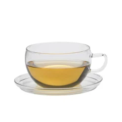 Trendglas Tableware Brands|Crockery & Dinnerware^Glass Teacup & Saucer, 400ml