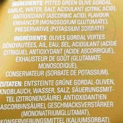 Triana Olivas Ingredients Brands|Spanish Ingredients^Gordal Olives with Garlic, 580ml