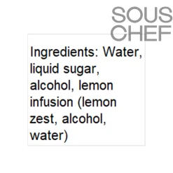 Grand Rubren Ingredients Brands|Drinks^Limoncello 25V