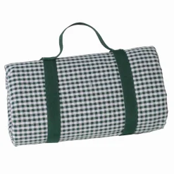Les Jardin de la Comtesse Picnicware|Disposable Tableware^Green Gingham Picnic Blanket