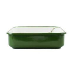 Kapka Baking Supplies & Equipment^Green Marble Enamel Square Roasting & Serving Dish, 22cm