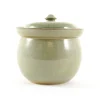 Sauerkraut Pots Pickling, Preserving & Fermenting Jars^Handmade Stoneware Fermenting Crock in Green 2 litre
