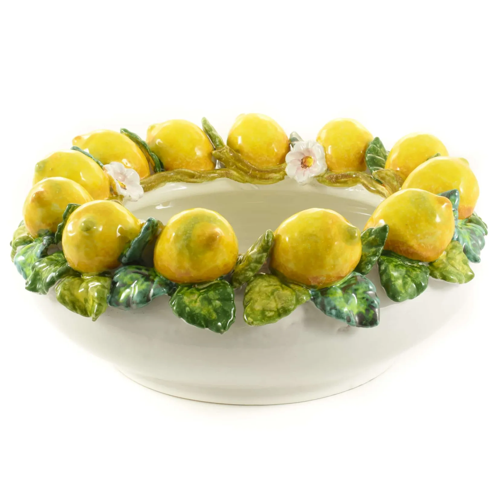 Tuscan Handmade Tableware Brands|Italian Ingredients^Handmade Tuscan Lemon Bowl, 35cm