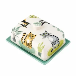 Hannah Turner Tableware Brands^Cat Butter Dish, 16x12.5cm