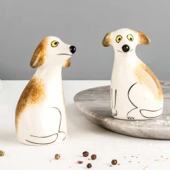 Hannah Turner Table Setting|Kitchen Tools & Utensils^Set of 2 Dog Salt & Pepper Shakers, 9.5cm