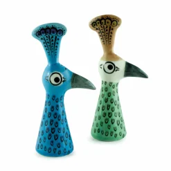 Hannah Turner Table Setting|Kitchen Tools & Utensils^Set of 2 Peacock Salt & Pepper Shakers, 11.5cm