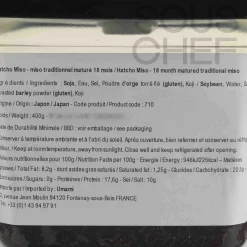 NODA MISO Ingredients Brands|Sauces & Condiments^Hatcho Miso Traditional 18 Month Matured Miso, 400g