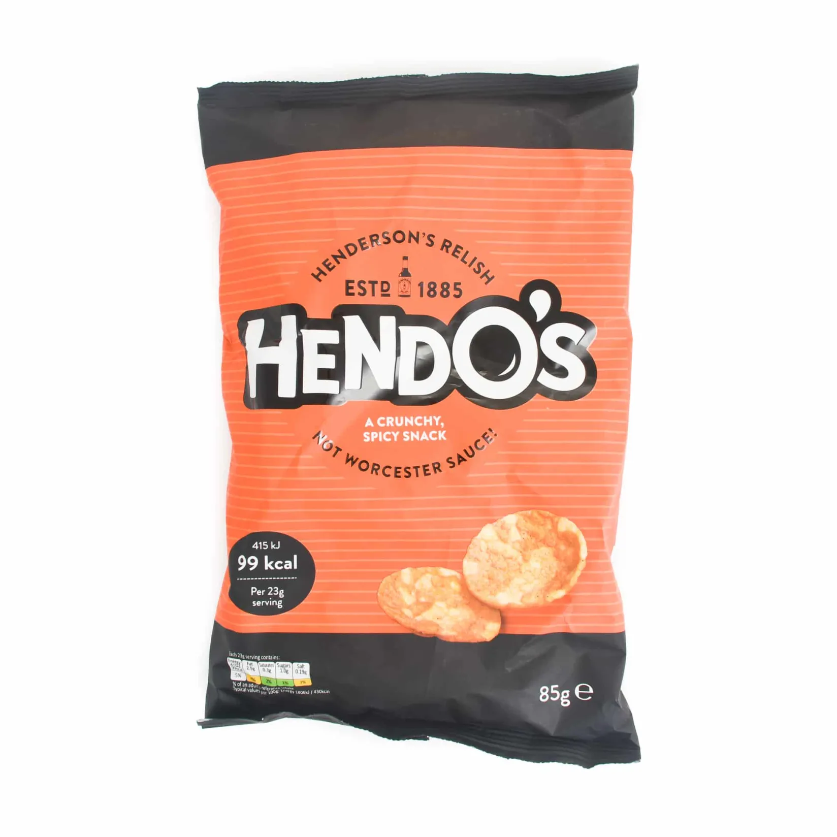 Henderson's Ingredients Brands|Snacks^Hendo’s Relish Soya and Potato Spicy Snack, 85g