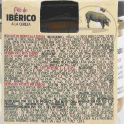 Pate Artesanal Spanish Ingredients|Snacks^Iberico Pate with Cherries, 110g