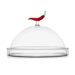 Ichendorf Milano Tableware Brands^Chilli Pepper Cheese Plate with Cloche, 20cm