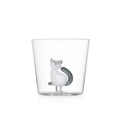 Ichendorf Milano Table Setting|Drinking Glasses^Grey Tail Sitting Cat Tumbler, 300ml