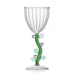 Ichendorf Milano Table Setting|Drinking Glasses^Pink Flower Optical Wine Glass, 280ml