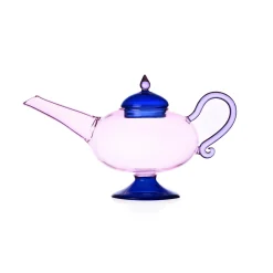 Ichendorf Milano Tableware Brands^Pink Teapot with Blue Lid, 18cm