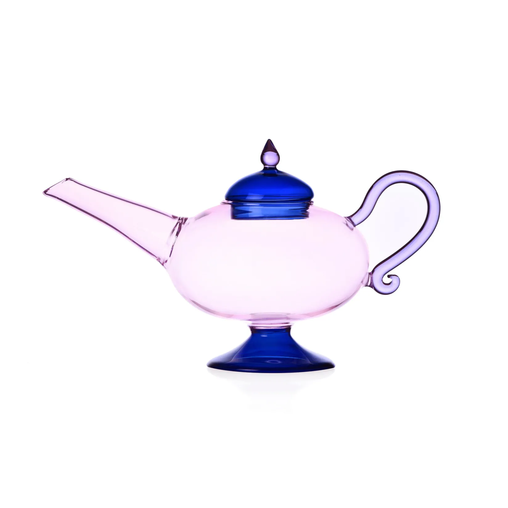 Ichendorf Milano Tableware Brands^Pink Teapot with Blue Lid, 18cm
