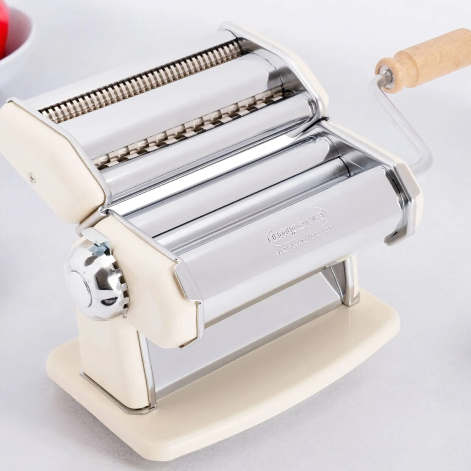Imperia Pasta Italian Ingredients|Kitchen Tools & Utensils^Imperia Ivory Pasta Maker with Dust Bag & Hopper