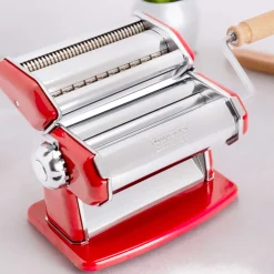 Imperia Pasta Italian Ingredients|Kitchen Tools & Utensils^Imperia Red Pasta Maker with Dust Bag & Hopper
