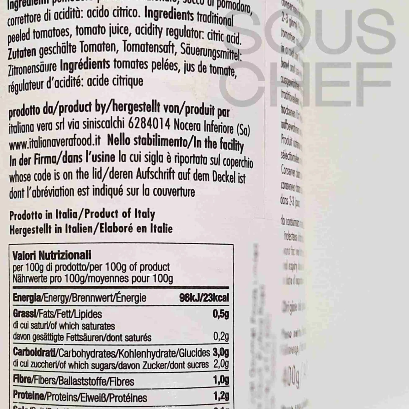 Italianavera Ingredients Brands|Vegetables^Traditional Peeled Tomatoes in Botanical Tin, 400g