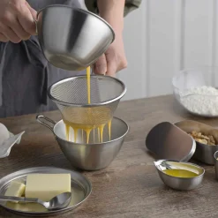 and Japanese Ingredients|Kitchen Tools & Utensils^Japanese Stainless Steel Deep Strainer for Prep Bowl, 13cm