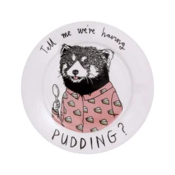Jimbob Art Tableware Brands|Made In The Uk^Tell Me We're Having Pudding Side Plate, 20cm