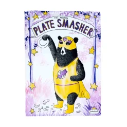 Jimbob Art Kitchen Textiles & Clothing^The Amazing Plate Smasher Tea Towel