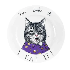 Jimbob Art Tableware Brands|Plates^You Bake It I Eat It Side Plate, 20cm