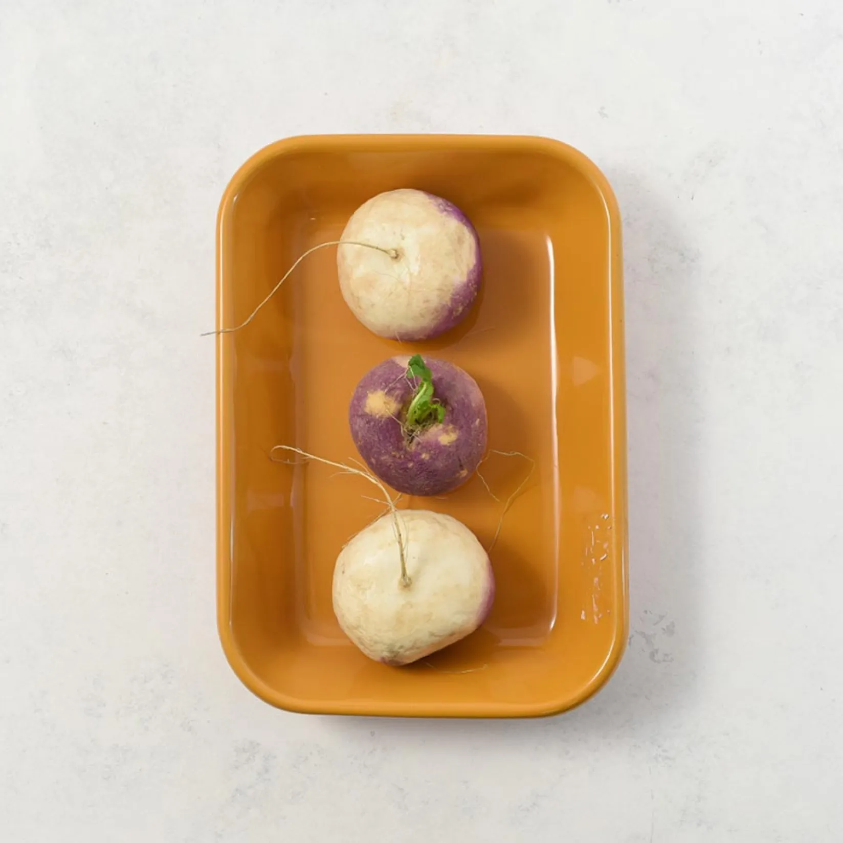 Kapka Enamel Baking Supplies & Equipment^Kapka x Sous Chef Colourblock Enamel Roasting Dish, 21cm, Pink & Yellow